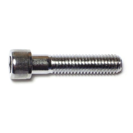 MIDWEST FASTENER 3/8"-16 Socket Head Cap Screw, Chrome Plated Steel, 1-3/4 in Length, 10 PK 75086